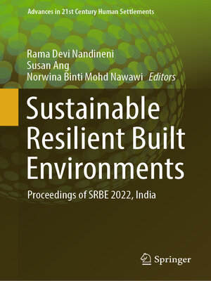 cover image of Sustainable Resilient Built Environments